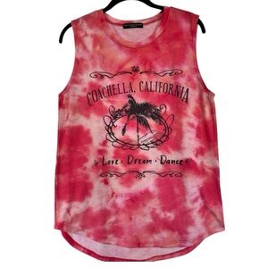 Recycled Karma Coachella, California Casual Tie Dye Tank Top Size M EUC